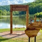 A new “Almost Heaven” swing has been added at Cedar Creek State Park in central West Virginia