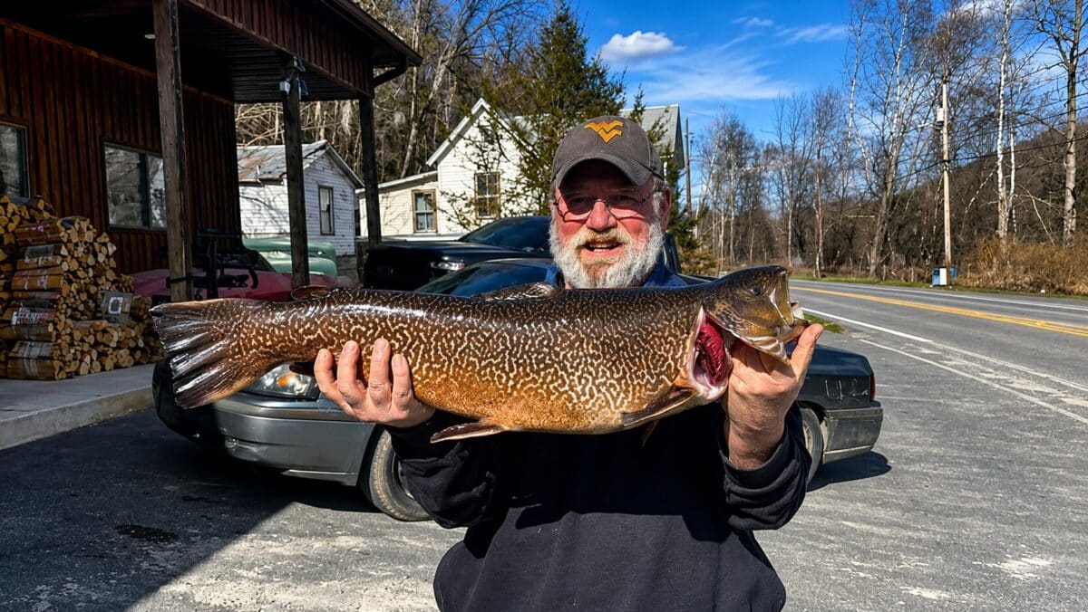 John Terry, of Gallagher, in Kanawha County, set a new state record for tiger trout on March 19 by catching a 29.13-inch, 11.04-pound tiger trout from Seneca Lake in Pocahontas County.