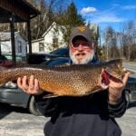 John Terry, of Gallagher, in Kanawha County, set a new state record for tiger trout on March 19 by catching a 29.13-inch, 11.04-pound tiger trout from Seneca Lake in Pocahontas County.