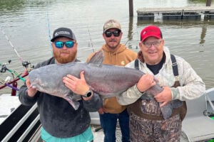 Fishing records: Michael Ramey of Poca set a new state weight record for blue catfish after catching a 71-pound, 50.23-inch fish on May 9 while fishing the Ohio River in Jackson County.