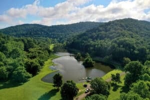Fishing ponds are chief attractions at Cedar Creek State Park.