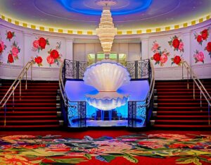 Casinos and Gaming in West Virginia: The casino at The Greenbrier lies beneath the reflecting pool in front of the resort's world-famous hotel. 