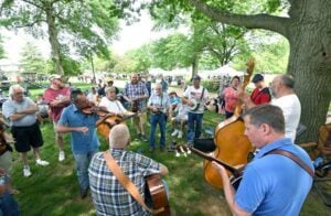 Musicians gather freely at the Vandalia Gathering in Charleston, West Virginia.