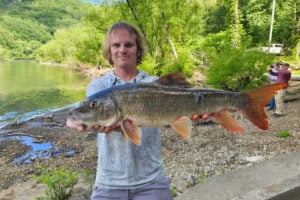 Fishing records: Zachary “Zak” Roper of Fayette County set a new state record for redhorse sucker after catching a 6.46-pound, 25.43-inch fish on May 7 at Kanawha Falls.