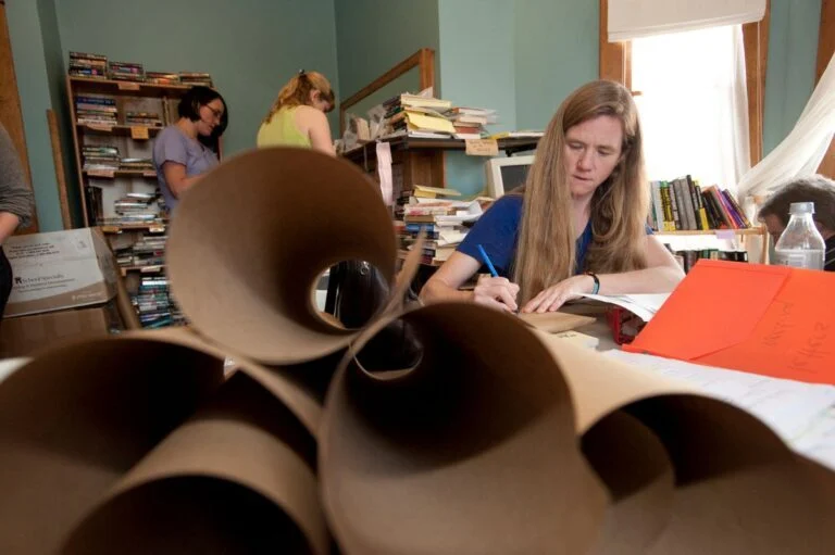 Katy Ryan, founder of the Appalachian Prison Book Project, has seen prisoners educate themselves, prepare for careers, repair their relationships and change their lives because of access to literature. (WVU Photo)