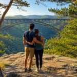 The New River Gorge Bridge is the river's most recognizable landmark, though the famous gorge represents only a small portion of the New River's 360-mile course through Appalachia.