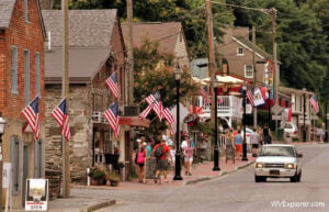 Historic Harpers Ferry is dressed in red, white and blue for Independence Day, drawing visitors to one of West Virginia's most iconic destinations during the Fourth of July holiday.