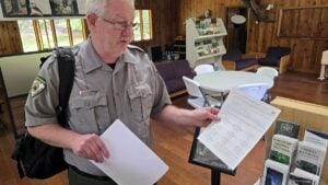 Tim Lavender reviews a guide to West Virginia fireflies use at Watoga programs.