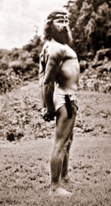 Wild man of West Virginia? Orval Brown had pictures taken of himself and sold them to tourists. (Photo courtesy W.Va. Commonplace Book)
