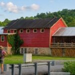 Tourists visit the Coal Run Company Store near the New River Gorge