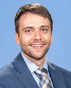 Jacob Greenfield, an assistant professor in the West Virginia University School of Medicine's Department of Occupational Therapy, studies how anxiety and other conditions affect daily activities, including driving. (WVU Photo)