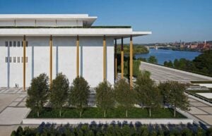 The John F. Kennedy Center for the Performing Arts opened in 1971 and helped inspire Gov. Arch A. Moore Jr. and arts leader Norman L. Fagan as they envisioned a state cultural center that would celebrate West Virginia's history, arts, and heritage. (Photo courtesy Kennedy Center)