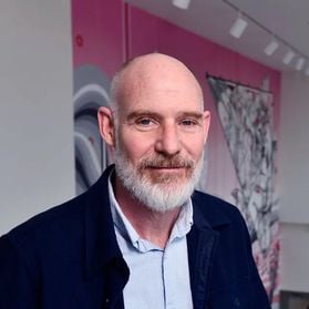 Robert Bridges, curator of the Art Museum of WVU, helped organize "Blanche Lazzell: Becoming an American Modernist," the museum's largest exhibition to date and its first to tour nationally. (WVU Photo)