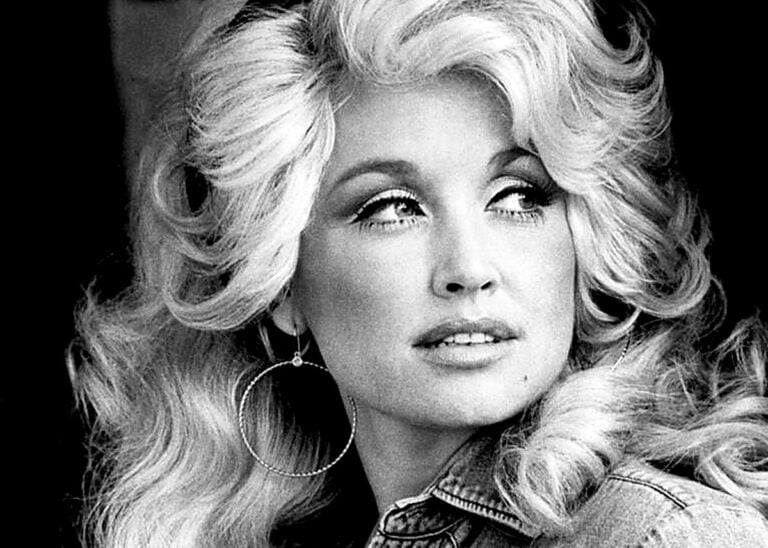 Dolly Parton appears in a 1977 RCA Records publicity portrait, during the decade in which she performed at Wheeling's WWVA Jamboree in West Virginia. (Public domain)