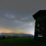 The night sky stretches above the observation tower at Droop Mountain Battlefield State Park in Pocahontas County. The photograph won the summer beauty category in the West Virginia State Parks Foundation's spring and summer photo contest. (Photo by Leslie Carpenter)