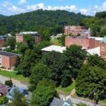 Glenville State University rises above the small Gilmer County seat of Glenville in central West Virginia, where the university has played a prominent role in the community since its founding in 1872.
