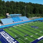 The new Ike and Sue Morris Stadium at Glenville State University is part of the university’s $26 million Morris Family Health and Fitness Complex in Glenville, West Virginia.