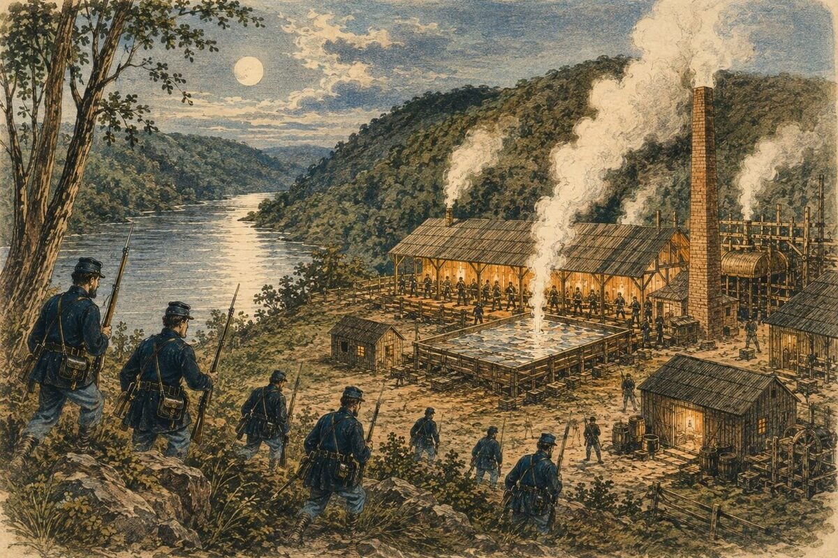 A future U.S. president sent 150 soldiers to destroy this West Virginia saltworks - West Virginia Explorer