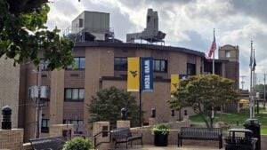 Shroyer Hall overlooks the campus of West Virginia University Institute of Technology in Beckley, West Virginia.