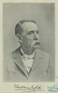 Thomas Dunn English was already a nationally known poet, songwriter, physician and lawyer when he arrived in Logan County in 1852, where he became involved in coal speculation, local government and the naming of Aracoma. (New York Public Library/public domain)