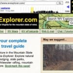 A surviving version of West Virginia Explorer from Aug. 18, 2000, shows the website helping readers explore the Mountain State months before Wikipedia launched in January 2001.