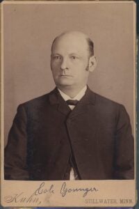 Cole Younger was long identified in West Virginia folklore as one of the two men who escaped after the 1875 Bank of Huntington robbery, though surviving evidence does not conclusively establish his involvement.