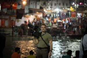 West Virginia-raised filmmaker Daniel Byers works on location during his career as a documentary filmmaker, which has taken him to roughly 60 countries. Byers returned to West Virginia to make Dark Hollow, his Appalachian-set creature feature.