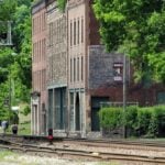 Historic buildings line the railroad at Thurmond in New River Gorge National Park and Preserve. A proposed New River Gorge Artisan Corridor would seek to connect preservation and adaptive reuse here with arts, workforce development, recreation and economic opportunities in communities from Hinton to Montgomery. (Photo David Sibray)