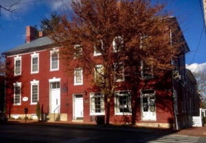 Dating to 1786, the Entler Hotel in Shepherdstown served as a hospital following the Battle of Antietam in 1862. The historic complex, now home to a museum and cultural facilities, will receive $26,250 for roof restoration. (Photo courtesy Preservation Alliance of West Virginia)