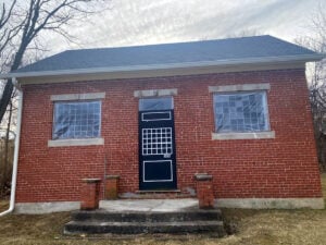 Built in 1870, the Halltown Colored Free School in Jefferson County educated African American children during Reconstruction and the era of segregated education. A $31,000 grant will help complete its restoration for historical and community uses. (Photo courtesy Preservation Alliance of West Virginia)