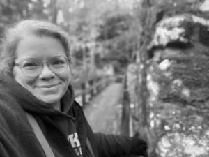 Historian and professional storyteller Jodi French-Burr, a former National Park Service ranger, recounts ghost stories and legends associated with the abandoned coal towns and railroad communities of the New River Gorge.