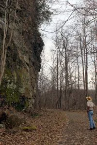 McKinley's Rock is not necessarily easy to find, and is only perceptible when viewed from the south.