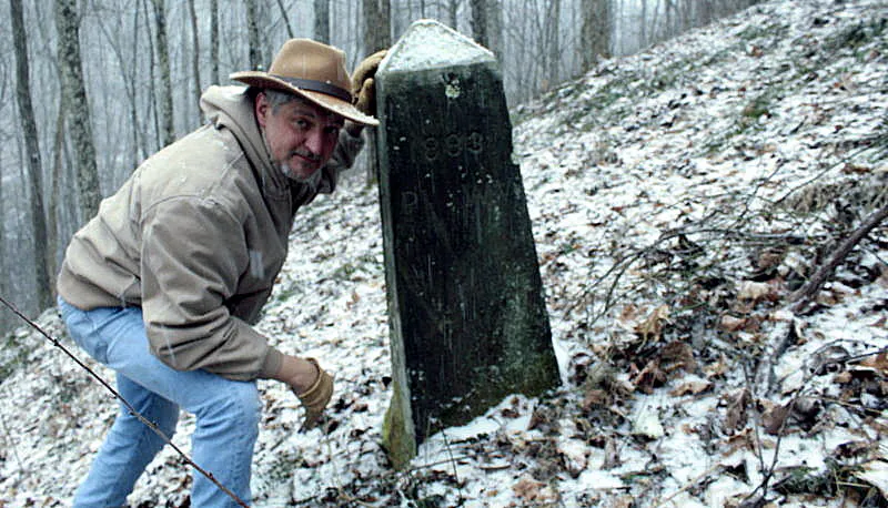 David Sibray At Northern Panhandle Monument in West Virginia