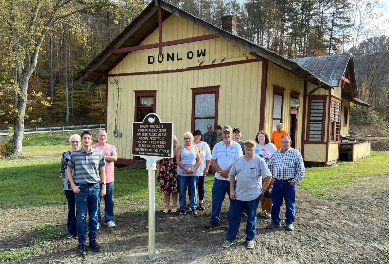 Dunlow Depot Marker Dedication in West Virginia